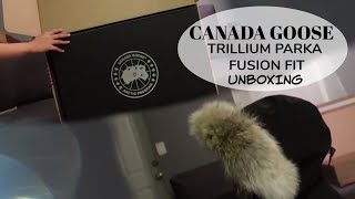 Canada Goose Trillium Parka Fusion Fit Unboxing  Try On  Kristine Manosa [upl. by Haslam]