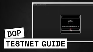 DOP Testnet Tutorial Video [upl. by Ydak]