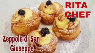 ZEPPOLE DI SAN GIUSEPPE⭐RITA CHEF  Per la festa del Papà [upl. by Iives152]