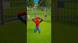 spiderman ko jail main dala aur mara in GTA 5 shorts gta [upl. by Notac]