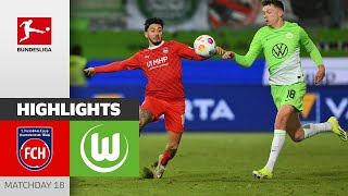 1 FC Heidenheim  VfL Wolfsburg 11  Highlights  Matchday 18 – Bundesliga 202324 [upl. by Nytsirhc]