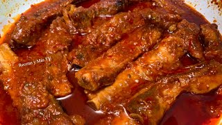 Costillas de Puerco o Cerdo en Salsa [upl. by Johna]