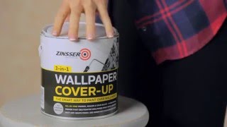 How to paint over wallpaper with Zinsser Wallpaper Cover Up [upl. by Moore]