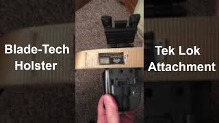 Blade Techs TekLok Holster Attachment How it works [upl. by Mastic]