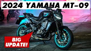 New 2024 Yamaha MT09 Announced Styling Tech amp Chassis Updates [upl. by Atnima]