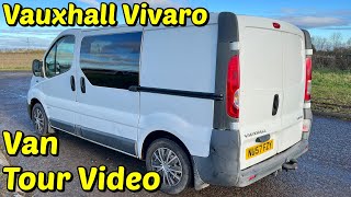 Vivaro Campervan Conversion Van Tour Video [upl. by Clementis]