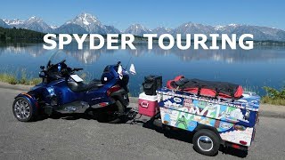 Spyder Motorcycle Touring with a Mini Mate Camper [upl. by Petie]