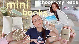 mini books choose the books i read for a week 📚🥹 [upl. by Chladek]