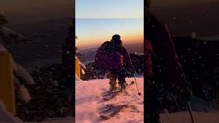 Cassie Sharpe Sunset Skiing at Mt Seymour North Vancouver [upl. by Frants]