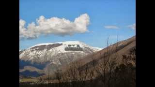 Antrodoco Rieti Chiesa S Maria Extra Moenia  Monte Giano in passato monte DUX monte del Duce [upl. by Tat]