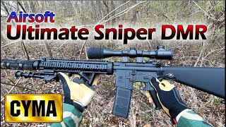 Ultimate Airsoft Sniper DMR  HPA CYMA SR25 [upl. by Jariah]