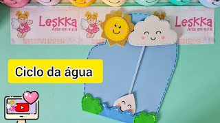 DIY  RECURSO PEDAGÓGICO LUVA CICLO DA ÁGUA  DIA MUNDIAL DA ÁGUA [upl. by Liagaba]