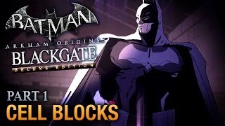 Batman Arkham Origins Blackgate Walkthrough  Part 1  Cell Blocks Deluxe Edition [upl. by Nunci]