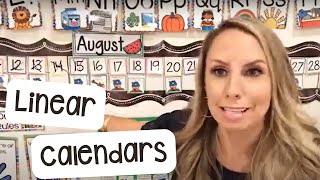 All About Linear Calendar for Preschool PreK and Kindergarten [upl. by Ellezig512]