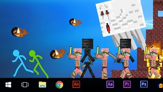 Animation vs Minecraft 8  The Nether  AvG Reacts [upl. by Ettenyar223]