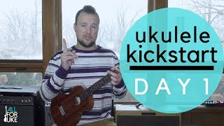 10 Day Ukulele Kickstart  Day One  One Finger Ukulele Chords [upl. by Nagek72]