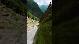 FPV Drone flying proximity down the Mountain Gully [upl. by Wadlinger]