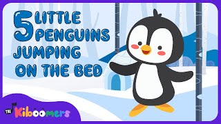 Five Little Penguins Song  The Kiboomers Dance Songs for Preschoolers [upl. by Bysshe]