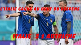 Résumé du Match Italie Autriche  lItalie gagne en prolongation dans un match difficile [upl. by Aekan467]