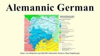 Alemannic German [upl. by Ial415]