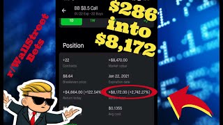 TRADER TURNS 286 INTO 8172 FROM THIS OPTIONS TRADE  wallstreetbets  Robinhood options trading [upl. by Drahsir660]