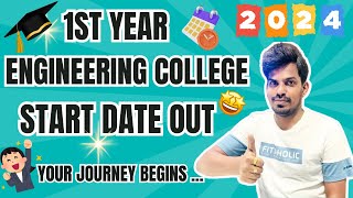 FIRST YEAR ENGINEERING COLLEGES START DATE OUT   202425  VTU UPDATE  KCET 2024 [upl. by Moersch610]