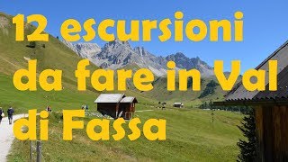 12 Escursioni da fare in Val di Fassa dolomiti valdifassa trekking [upl. by Chellman]