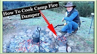 How To Cook Camp Oven DAMPER   SIMPLE TIPS [upl. by Tenner434]