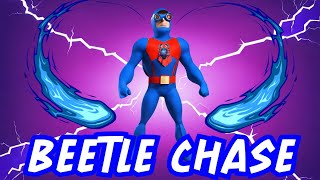 BEETLE CHASE  EXERCISE RUN BRAIN BREAK FOR KIDS  SUPERHERO FITNESS RUN CHASE VIDEO [upl. by Nwahsad]