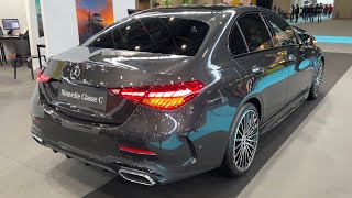 MERCEDES CClass 2022  FIRST LOOK amp visual REVIEW AMG Line Graphite Grey C200 [upl. by Notlem]