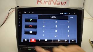 How to operate a KiriNavi Android 60 car radio for Lexus IS250 car multimedia system [upl. by Nahtahoj98]