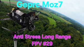 FPV Drone Long Range Flight  Geprc Moz7  Dji Action 4 sightseeing flight over the rainy Baumberge [upl. by Elvah39]