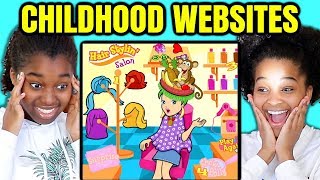 Reacting To OLD CHILDHOOD ONLINE GAMES  Onyx Family [upl. by Adlin]