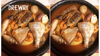 HOW TO PREPARE GHANA FISH SOUP [upl. by Latihs]