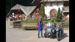 A sidecar ride to Switzerland and Schwarzwald Germany [upl. by Gerladina788]