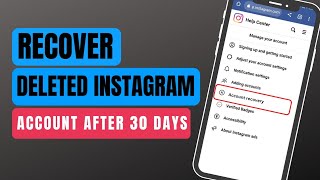 How To Recover Permanently Deleted Instagram Account After 30 Days 2023 [upl. by Eerhs]