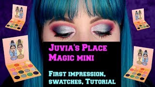 Juvias Place Magic Mini Palette  First impression swatches and tutorial [upl. by Estrella]