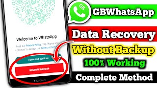 How To Backup GBWhatsApp Messages After Reset In 2023  GBWhatsApp Data Recovery Without Backup [upl. by Horlacher]