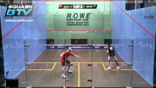 Squash  So You Think You Can Ref   Gaultier v Ghosal  Turning amp Hitting Opponent [upl. by Christoffer]