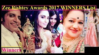 Zee Rishtey Awards 2017 Winners List [upl. by Nisen]