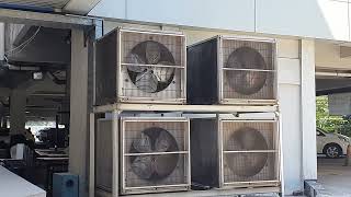 4 McQuay Ducted Air Conditioners Turns On [upl. by Alhahs]