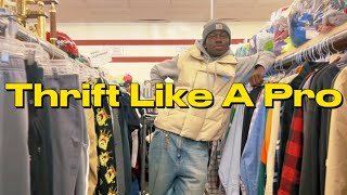 THRIFT LIKE A PRO actually useful tips thrift with me  haul [upl. by Close91]