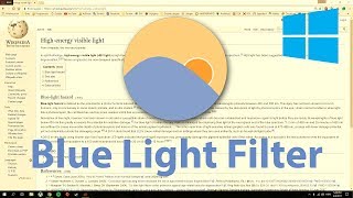 How to Turn on Blue Light Filter in Windows 7 8 10 [upl. by Sax]