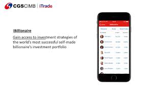 CGSCIMB iTradeMobile Application [upl. by Airdnekal793]