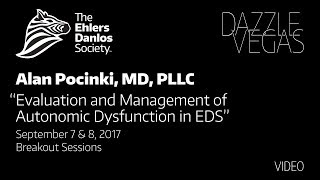 Dr Alan Pocinki  Evaluation and Management of Autonomic Dysfunction in EDS [upl. by Esten]