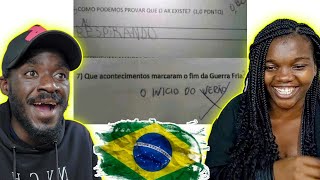 Professora Moçambicana🇲🇿 VENDO as respostas mais ENGRAÇADAS de alunos Brasileiros🇧🇷 [upl. by Neema226]