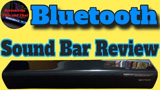 BESTISAN Stereo Bluetooth Sound Bar Unboxing amp Review [upl. by Nirra]