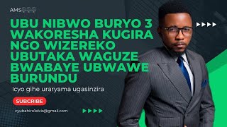 NIBWO BURYO 3 BWONYINE WAKORESHA KUGIRA NGO WIZEREKO UBUTAKA WAGUZE BWABAYE UBWAWE BURUNDU [upl. by Nicki]