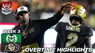 🚨 OVERTIME HIGHLIGHTS 🚨 Colorado edges Colorado State in 2OT  ESPN College Football [upl. by Victory]