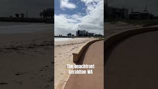 The sun is shining in Geraldton WA and this beach area is so beautiful Roadtrip australia [upl. by Arinaj]